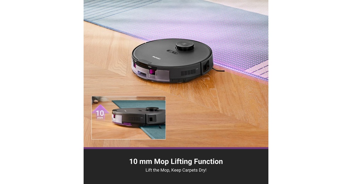 EurekaE20 Plus robotstofzuiger  (Zwart, met Dweilfunctie)