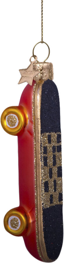 Vondels Ornament glas skate board H9,5cm Skate board