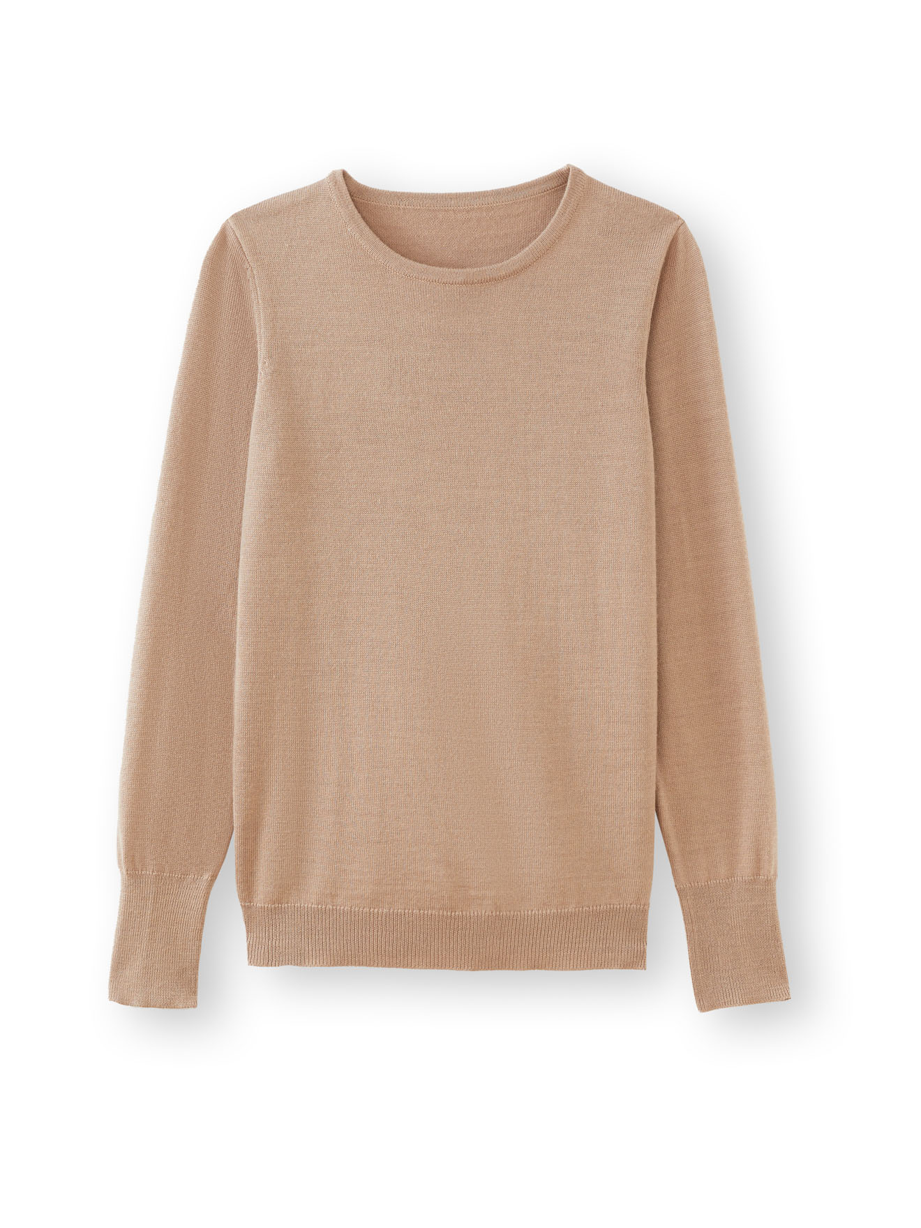 Pull encolure ronde 50% laine mérinos