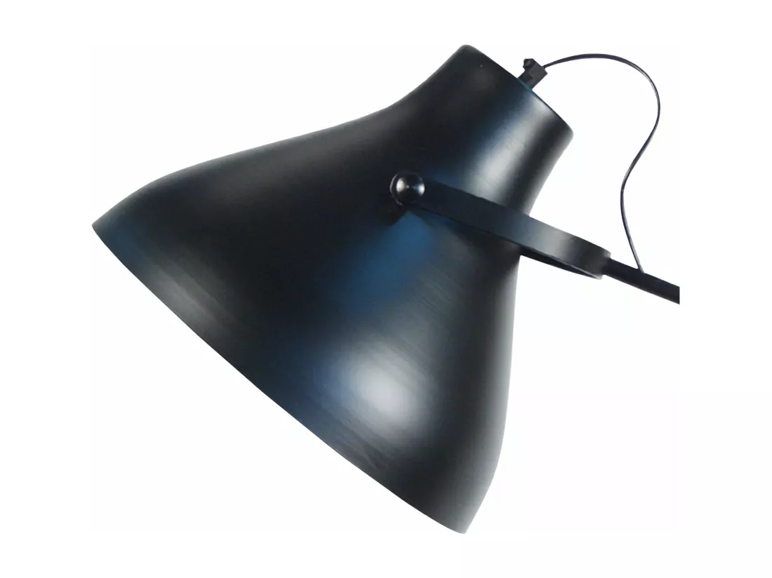 Lampadaire , articulé métal noir150 cm.