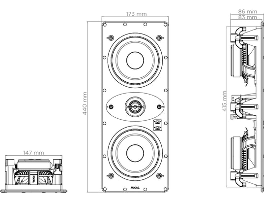 FOCAL - Enceinte encastrable 100IWLCR5