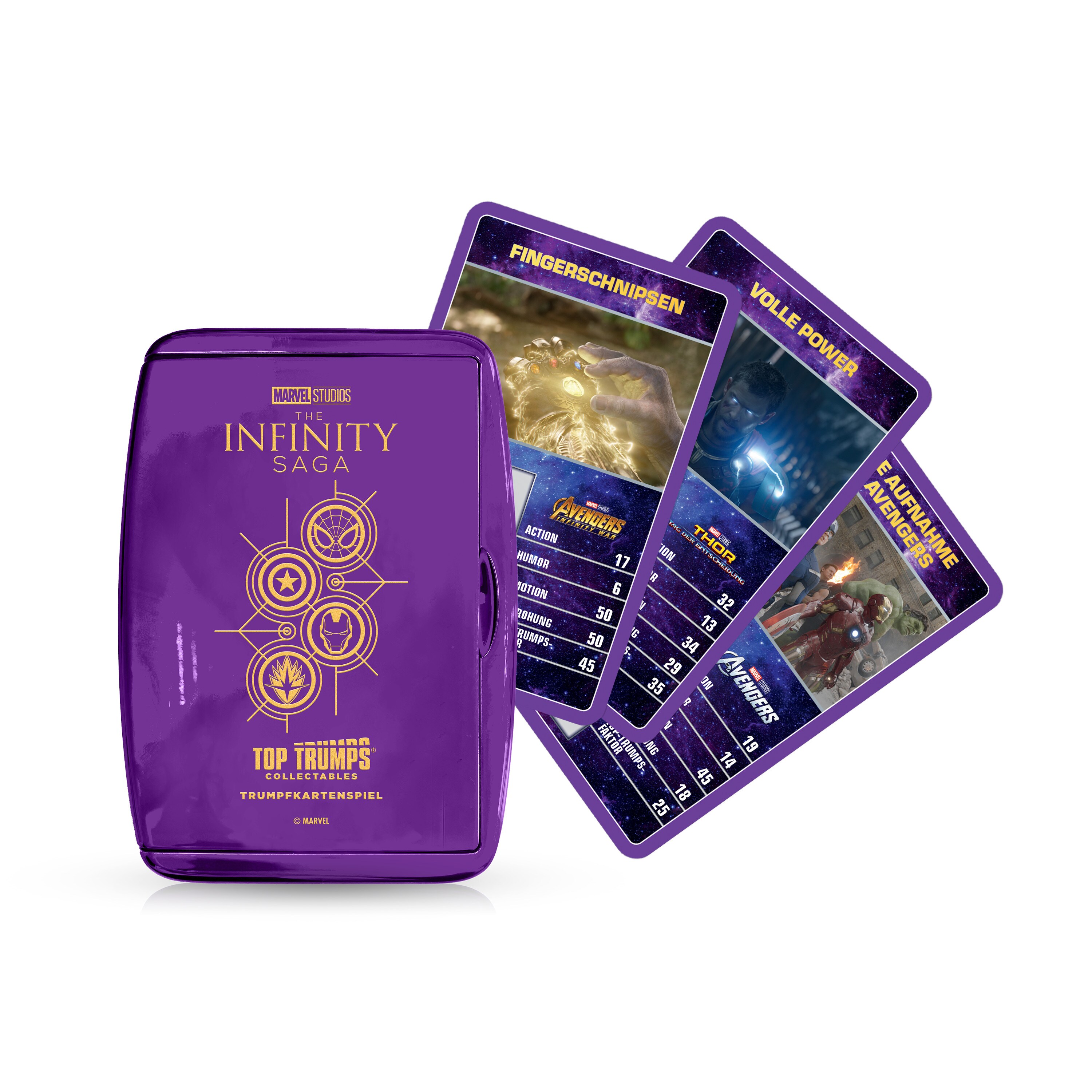 Top Trumps Collectables - Marvel Infinity Saga Kartenspiel Quartettspiel