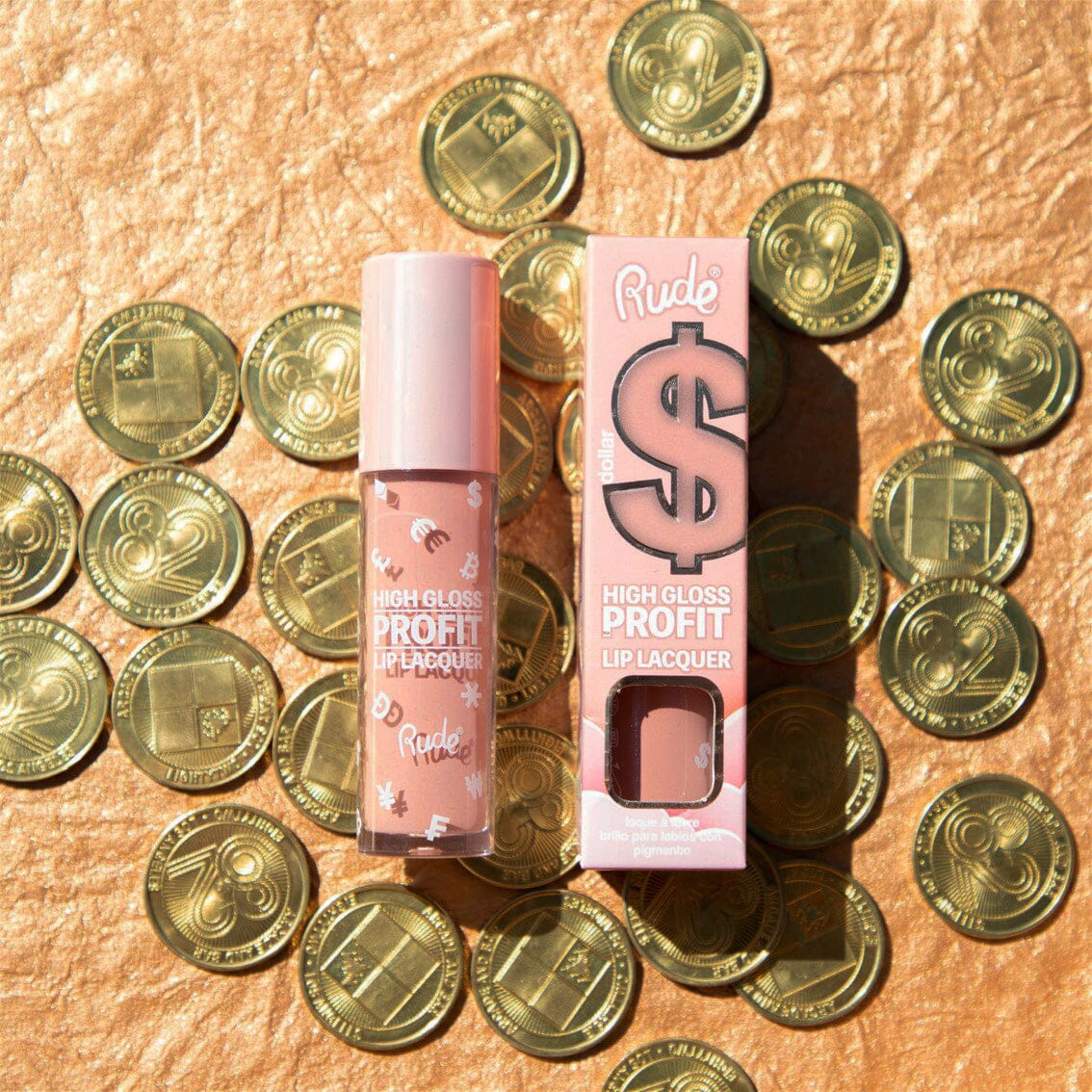 Rude Cosmetics High Gloss Profit Lip Lacquer Dollar -