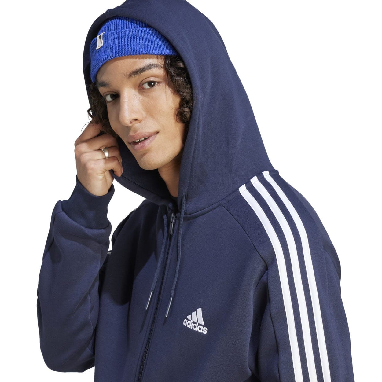 adidas  Essentials Fleece 3-Stripes Hoodie