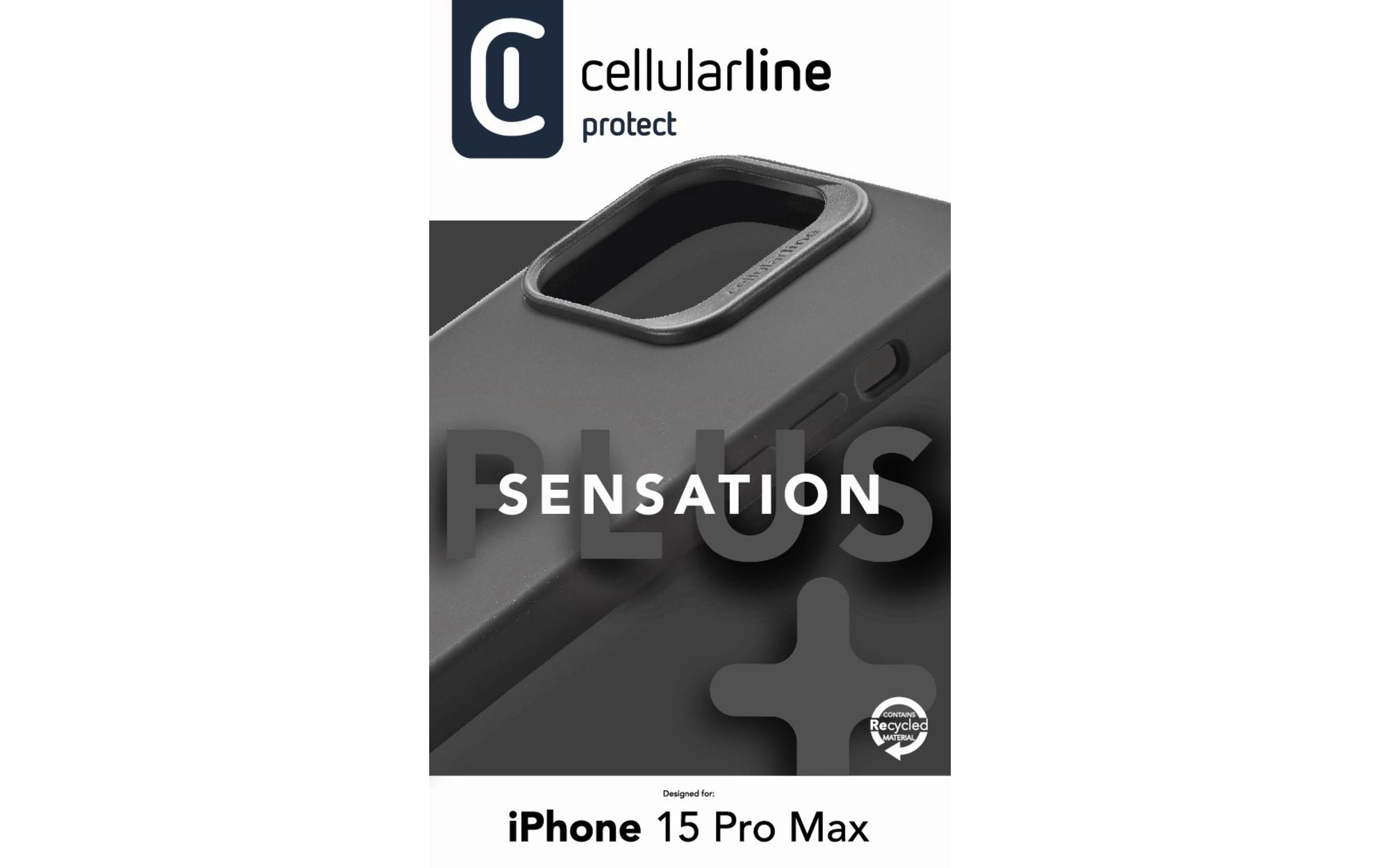 Back Cover Sensation+ iPhone 15 Pro Max BlackSchutzhülle für das Apple iPhone 15 Pro Max