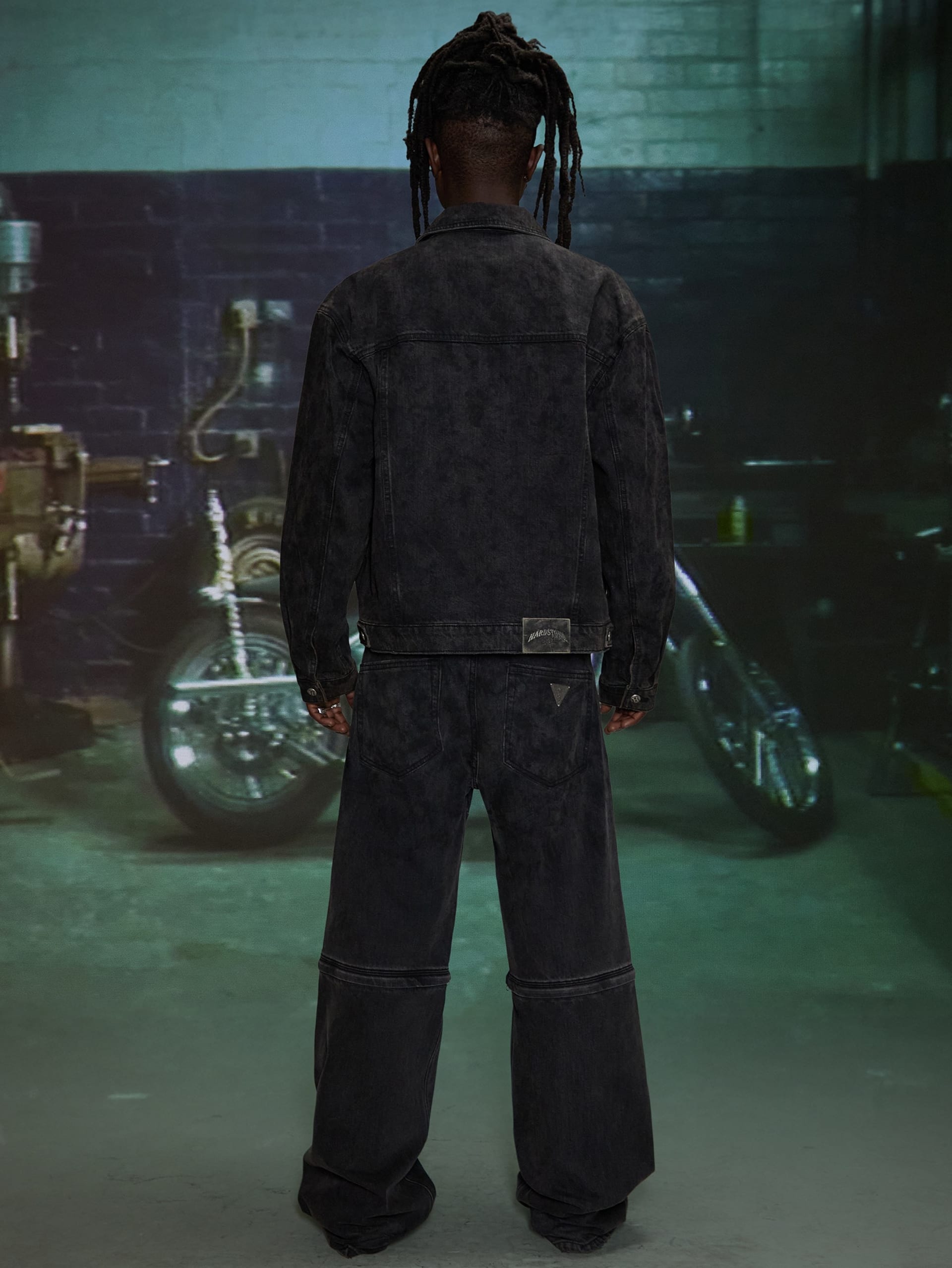 Calça jeans HARDSTONE com zíper removível