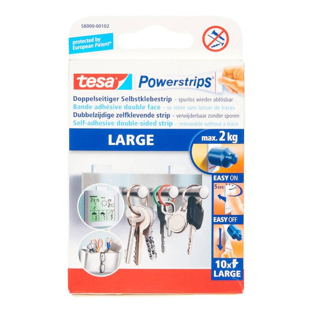 Tesa Powerstrips large - 10 strips