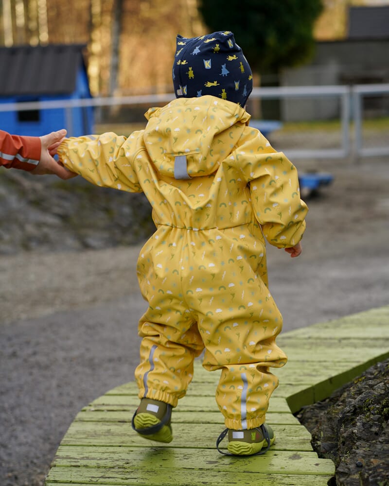 Babyregndress Dugg bananskum - Kattnakken - Rumpetroll