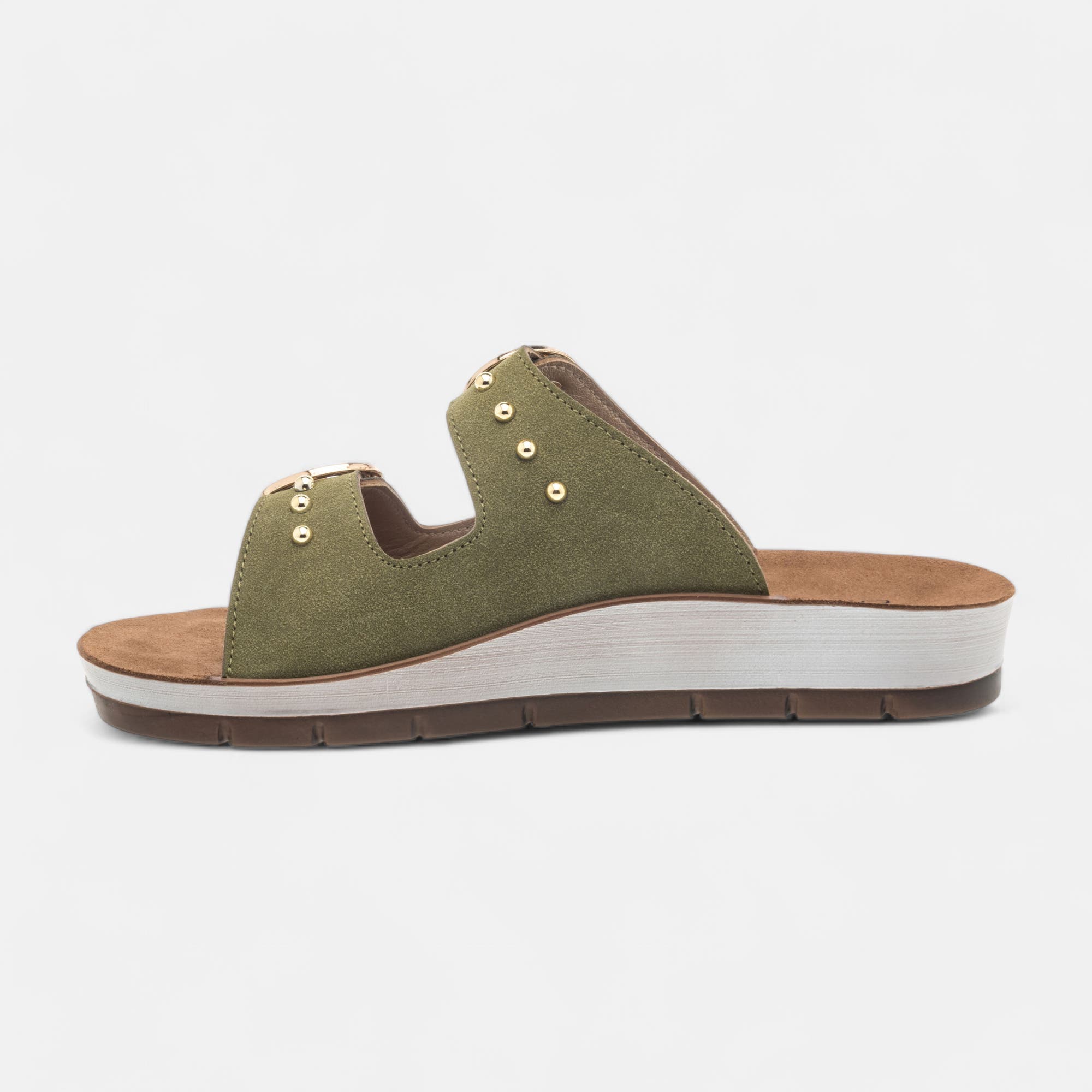 Mules Femme kaki