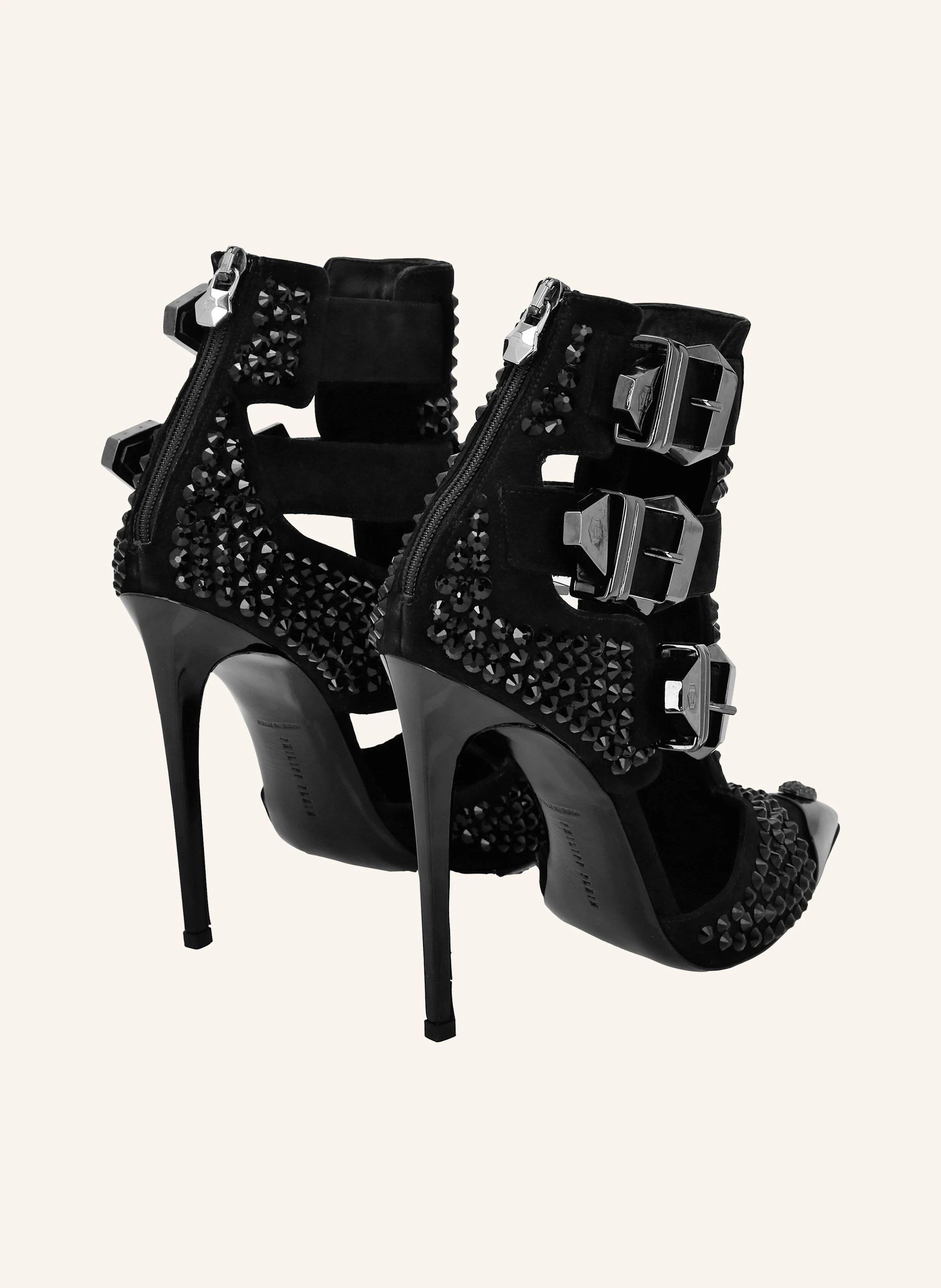 PHILIPP PLEIN Sandaletten mit Schmucksteinen SKULL
