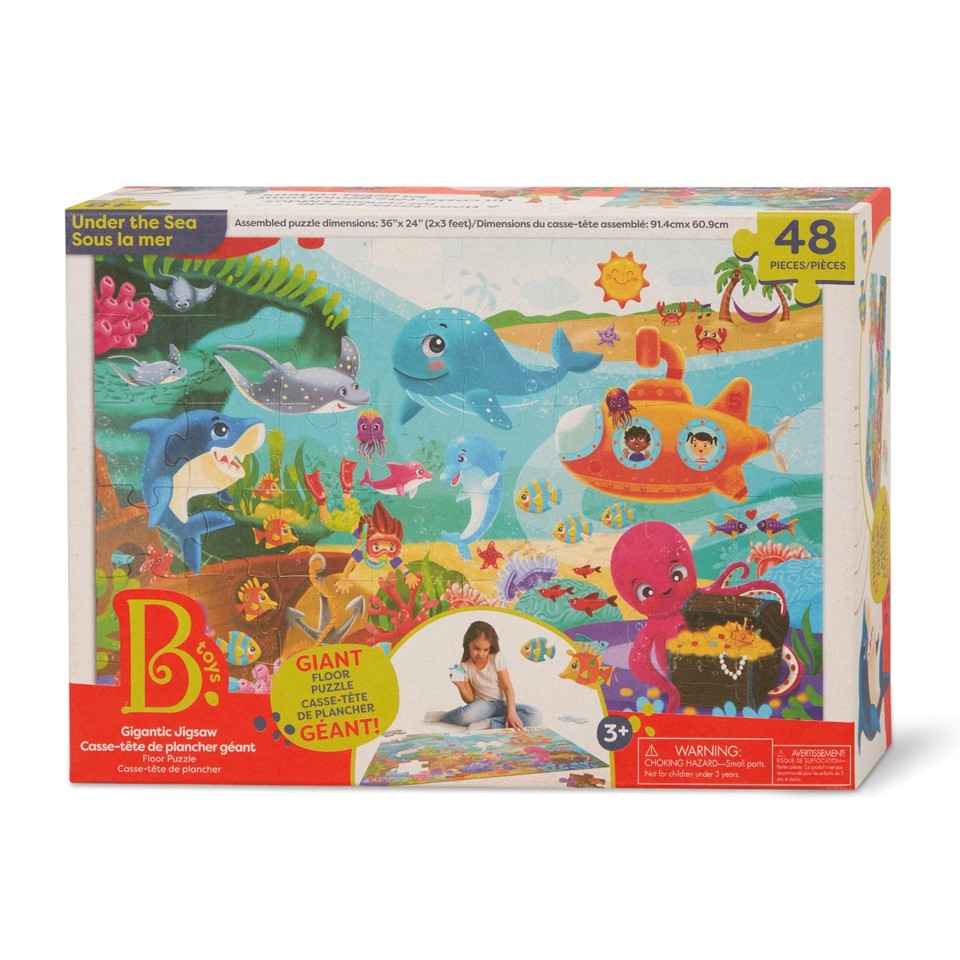 B Toys - B Gulvpuslespil - Under havet