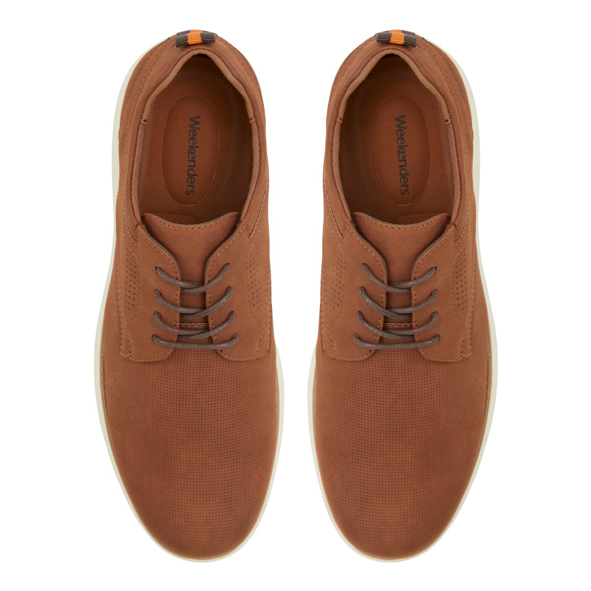 WEEKENDERS-Ferto-Chaussures derby - Talon plat - Cognac