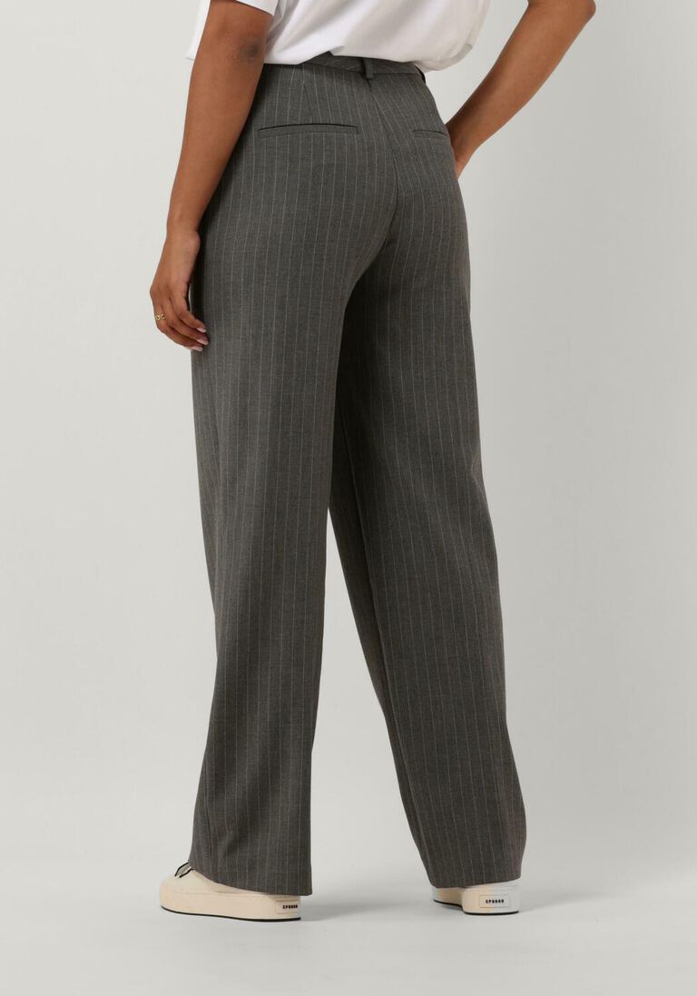 SELECTED FEMME grijze selected femme pantalon slfmyla hw wide pant mgm stripe noos