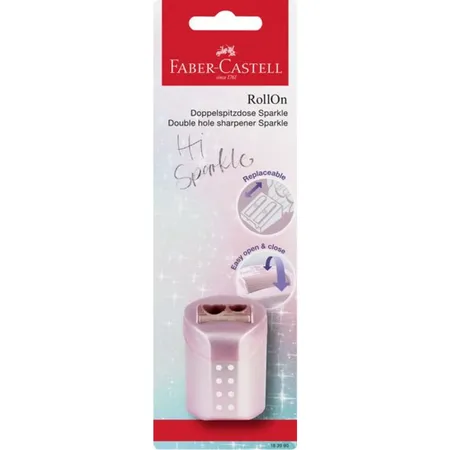 Faber-Castell Doppelspitzdose RollOn Sparkle, 1 Stück, 3-fach sortiert