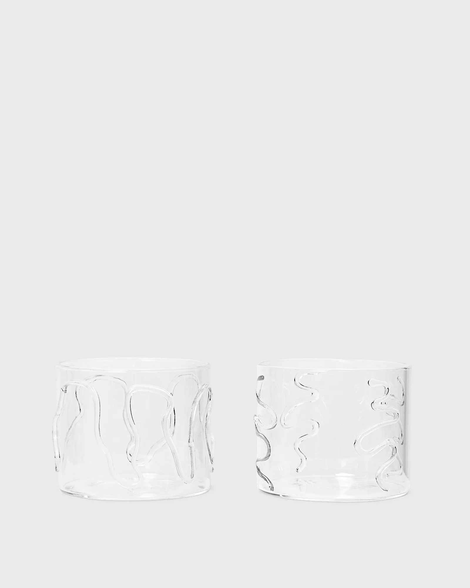 ferm LIVING Doodle Glasses - Set of 2