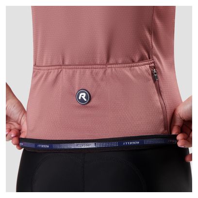 Maillot Manches Courtes Vélo Rogelli Essential II Rose Femme
