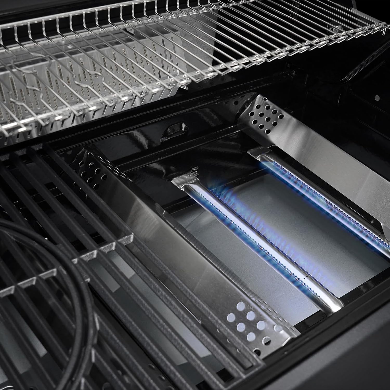 TAINO PLATINUM YAMARA DARK 6+2 Gasgrill Stahl 6 Brenner Keramik Sear-Burner Keramik Backburner Piezo-Zündung Grillrost Gusseisen