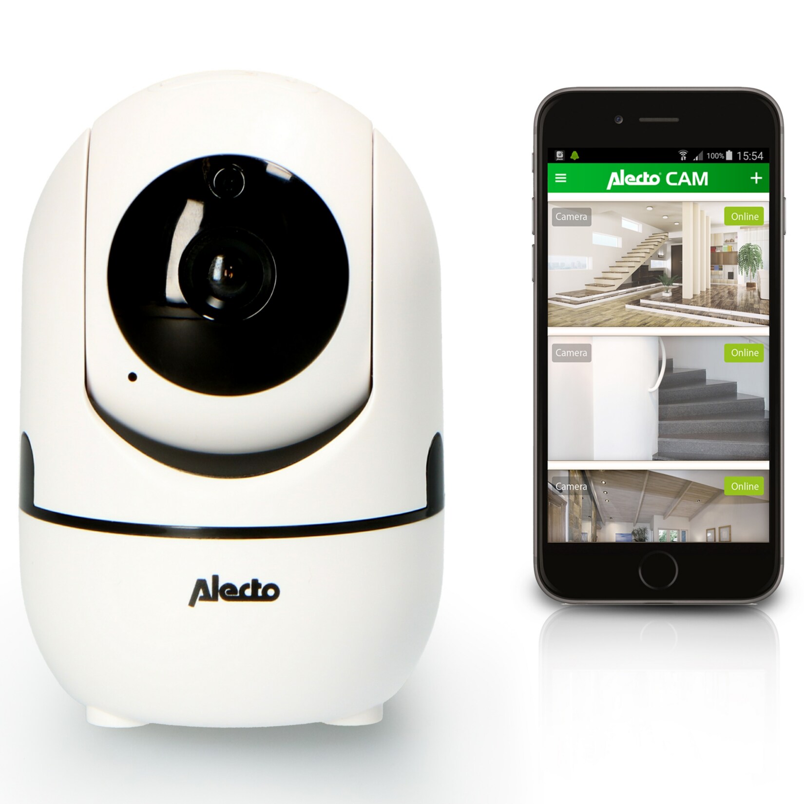 Alecto WLAN-Innenkamera DVC-165+, weiß