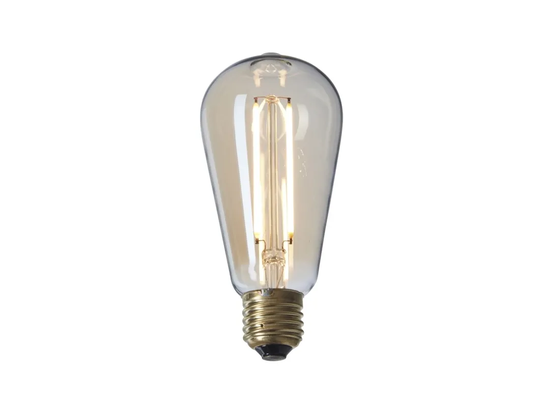 nielsen_light DEKOPÆRE LED 2W DROP DELUXE Ø64 MØRKTONET GLAS