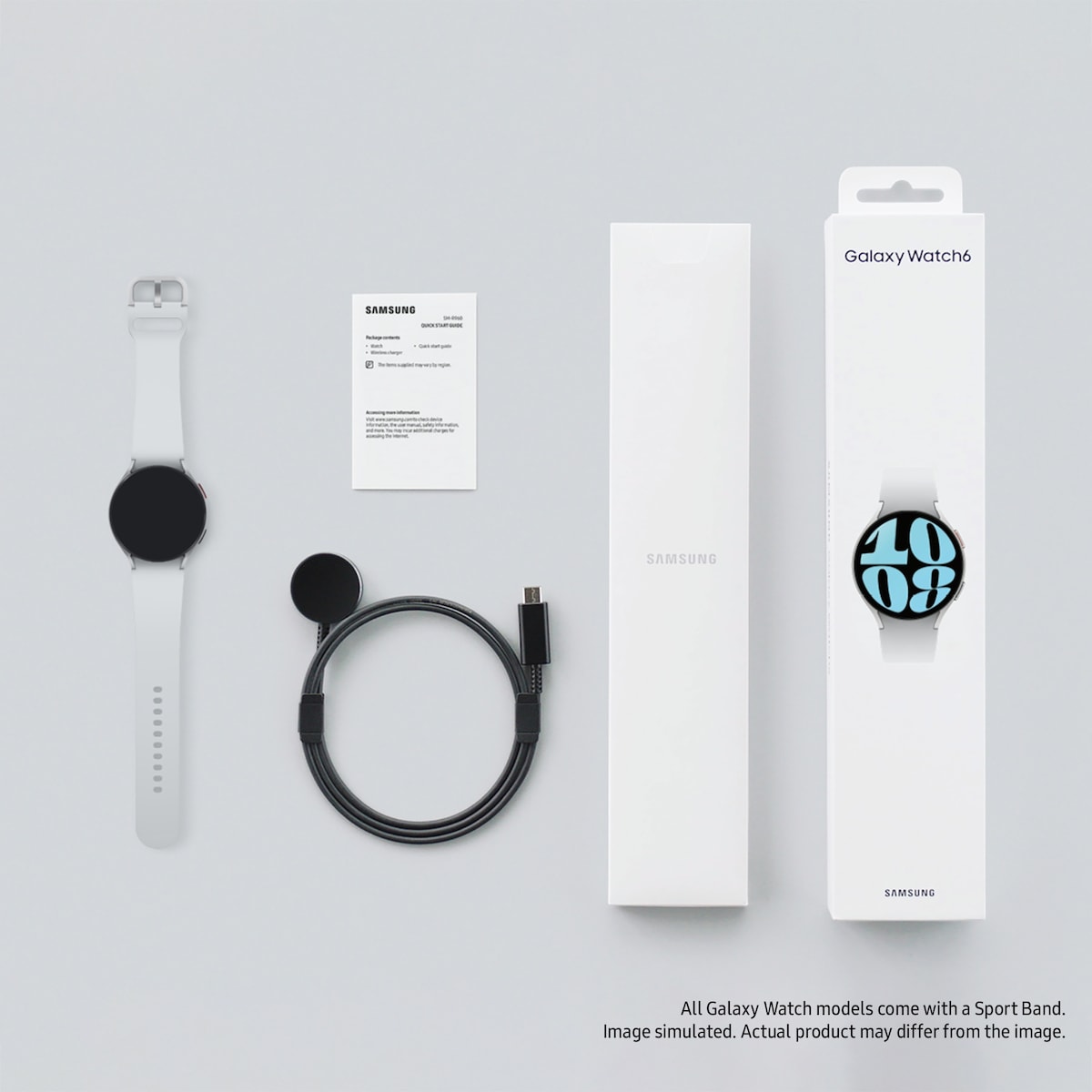 Samsung Galaxy Watch6 44mm LTE (sølv)