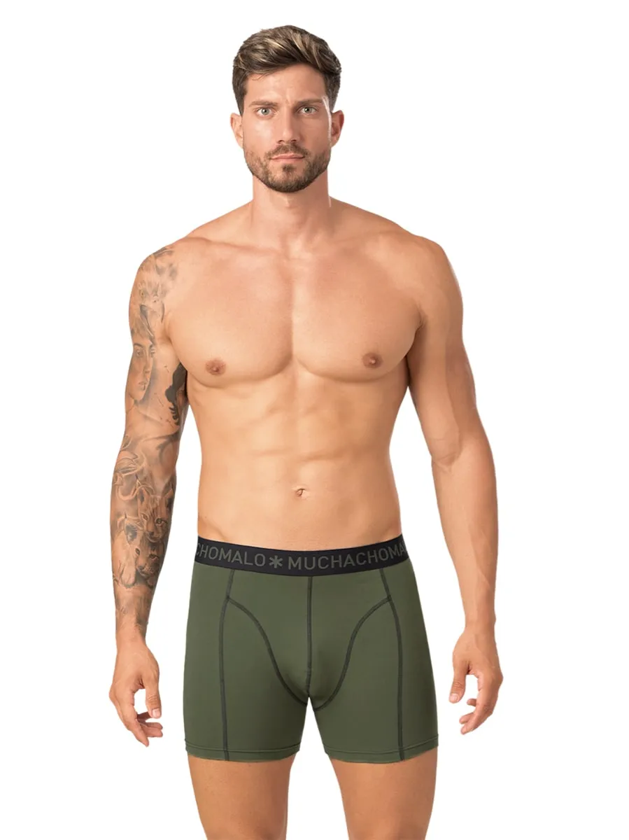 Muchachomalo 1010 BOXER 2PK NAVY GREEN/DEEP BLUE