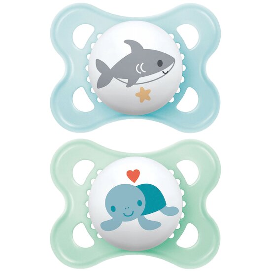 Lot de 2 Sucettes Original Aléatoire   Original Animaux Aléatoire        2 - 6 mois   de               Mam