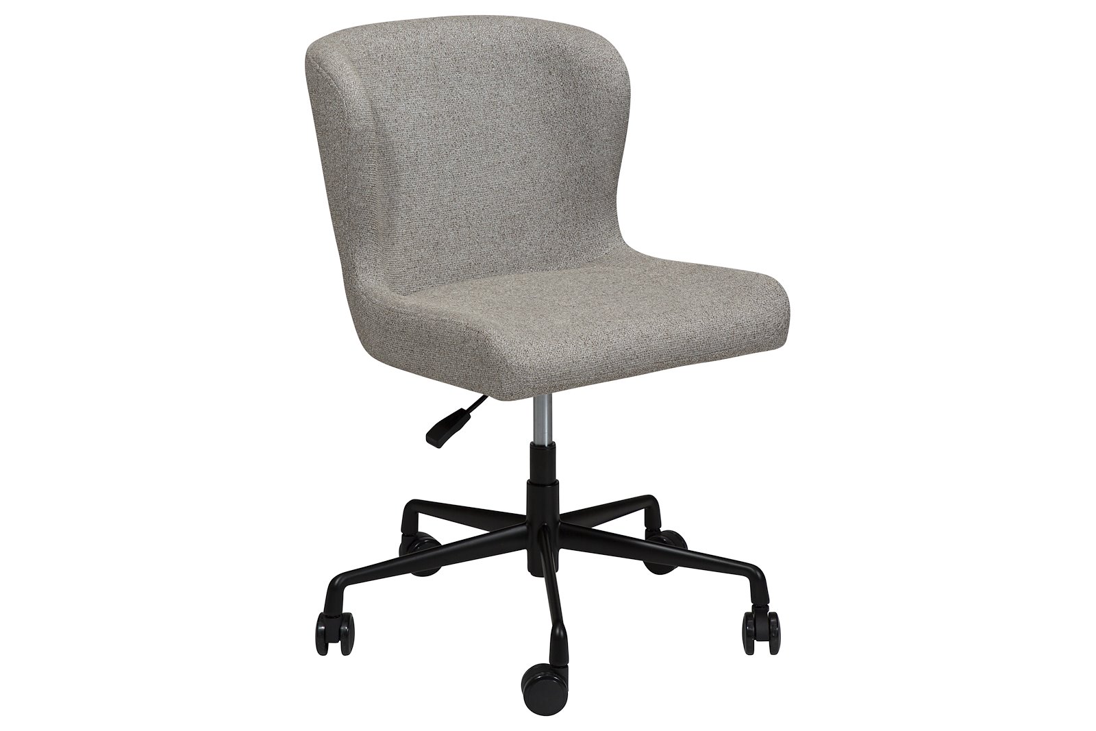 Glam kontorstol Tekstil Bouclé Pebble Earth med sorte ben