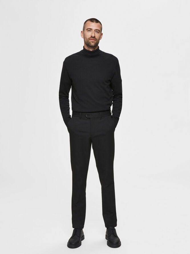 Selected Homme SLHBERG ROLL NECK B NOOS Sort