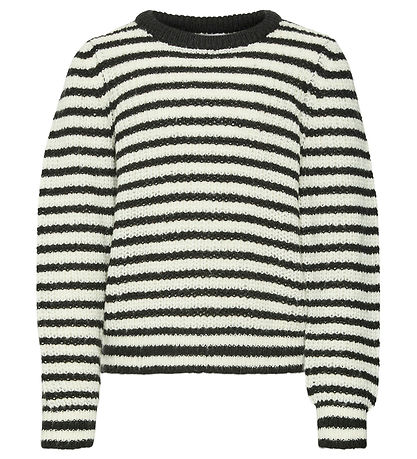 Vero Moda Girl Bluse - Strik - VmEarth - Blåck/W. Birch