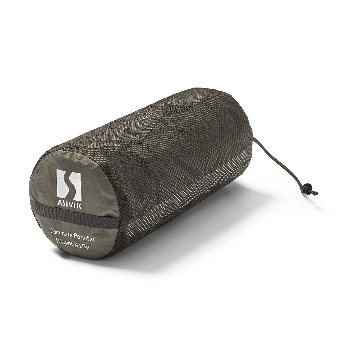 Asivik Bike Poncho / Cykelregnslag (Mud) - Spejder Sport