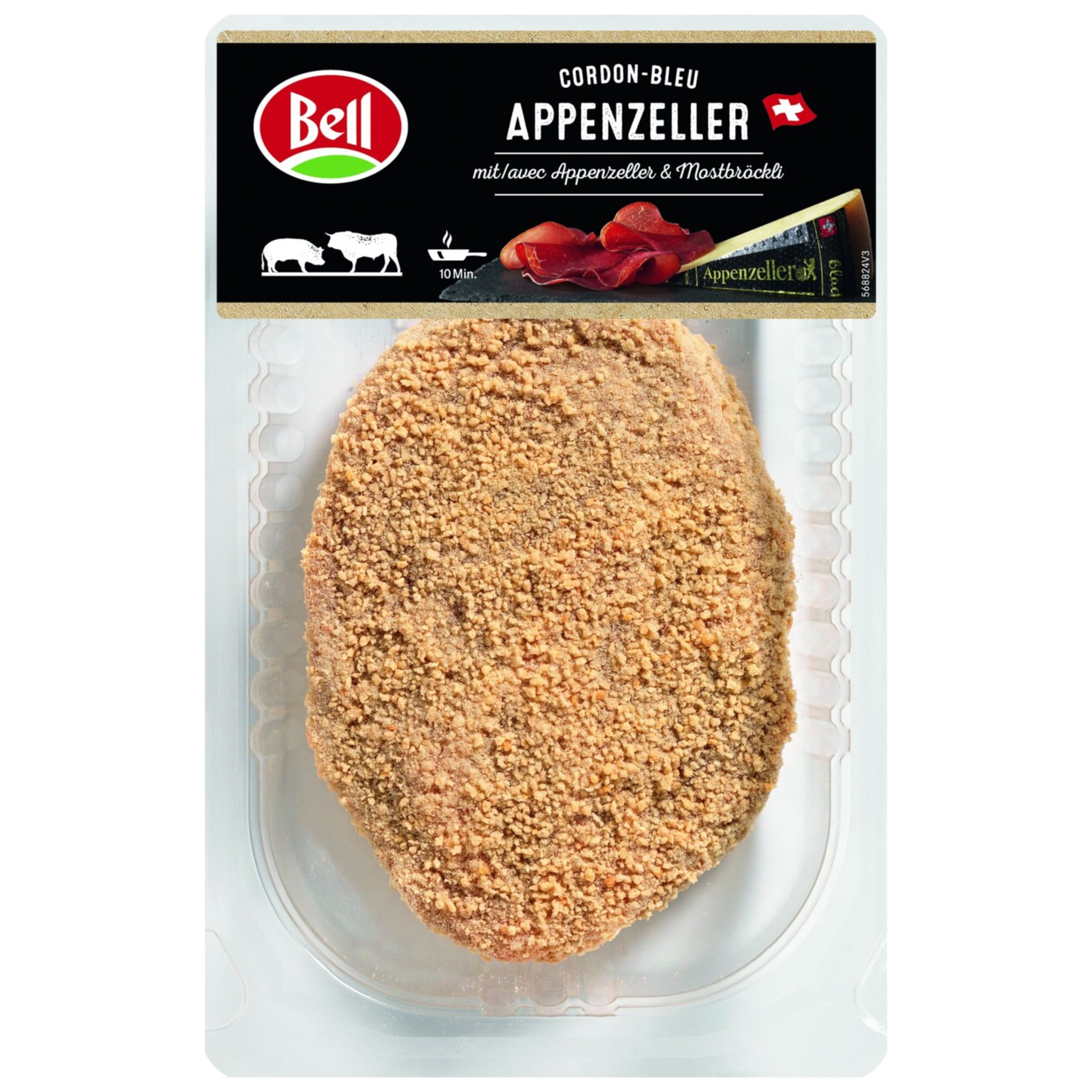 Appenzeller Schweins Cordon bleu 1 Stück ca. 180g