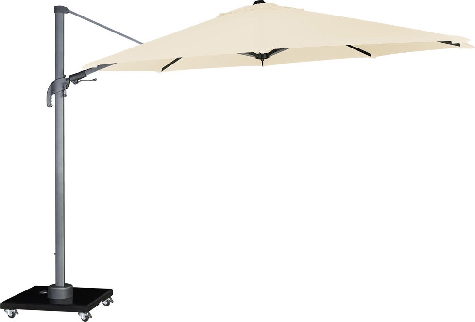 Platinum Outdoorable zweefparasol Merida crème 30+UV D 350 cm