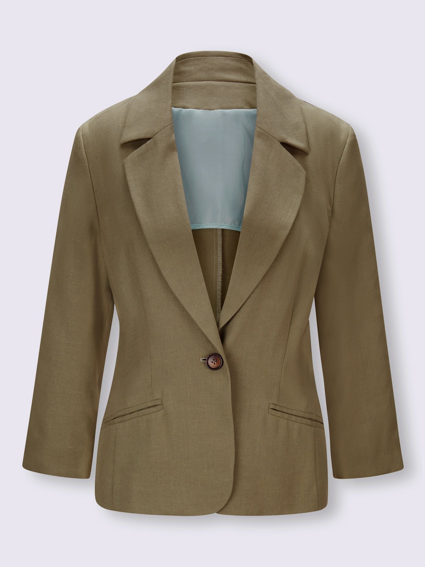 Blazer col à revers à effet affinant