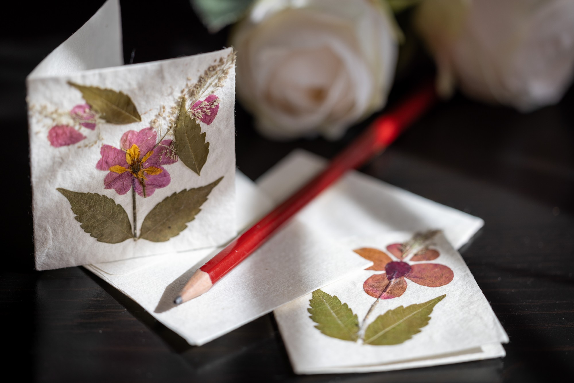 Grußkarte 'Blume' klein, B 6,5 cm, H 6,5 cm günstig bestellen