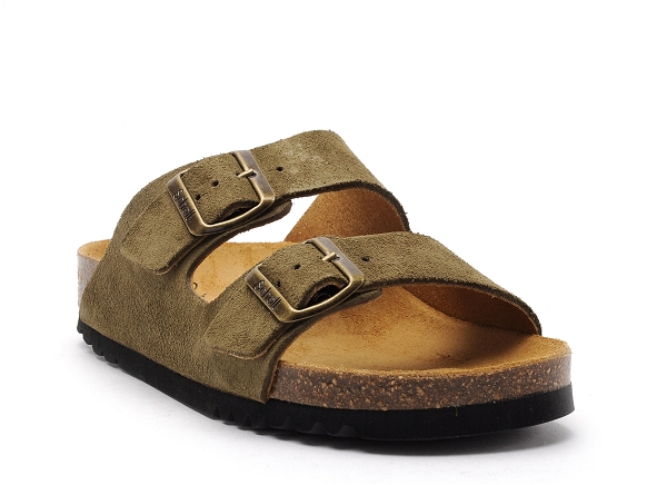 Scholl mules et sabots plats femme josephine 3050 kaki