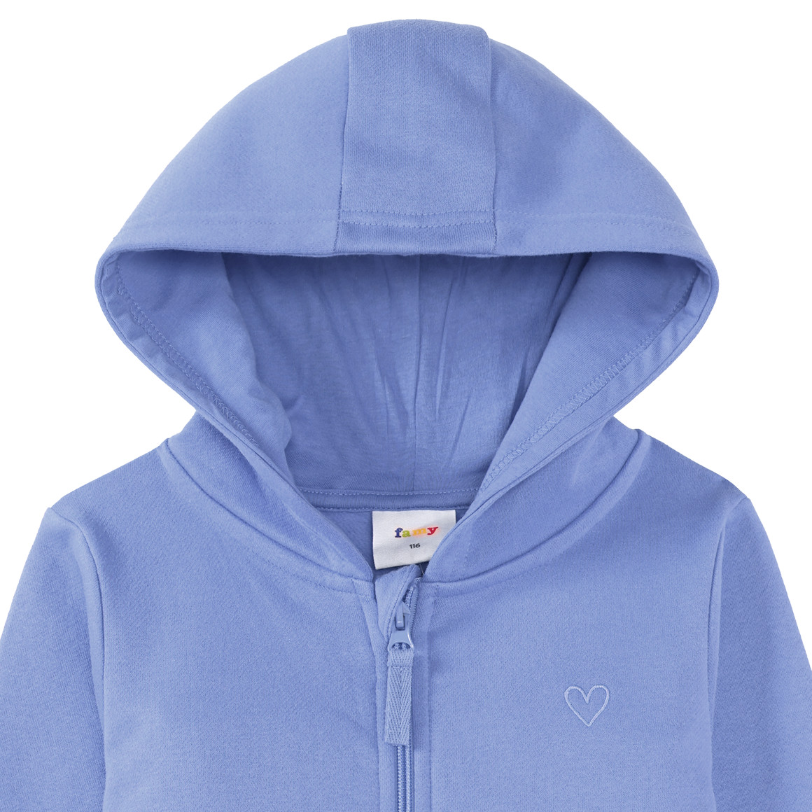 Famy Mädchen Sweatjacke mit Bio-Baumwolle lila