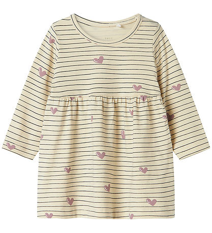 Name It Kleid - NbfVandora - Summer Sand/Hearts