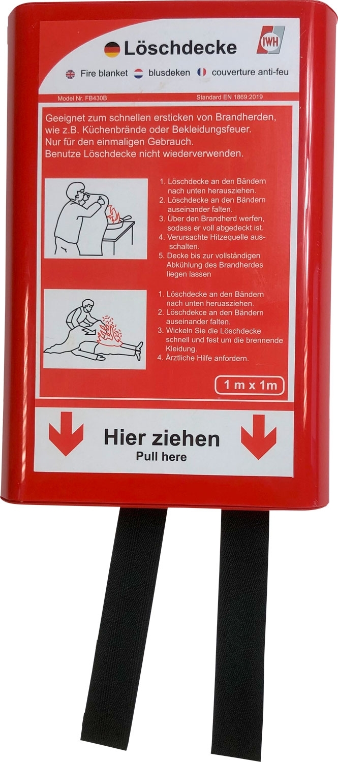 Feuerlöschdecke 100 x 100 cm