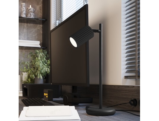 SOLLUX LIGHTING - Lampe à poser karbon noir