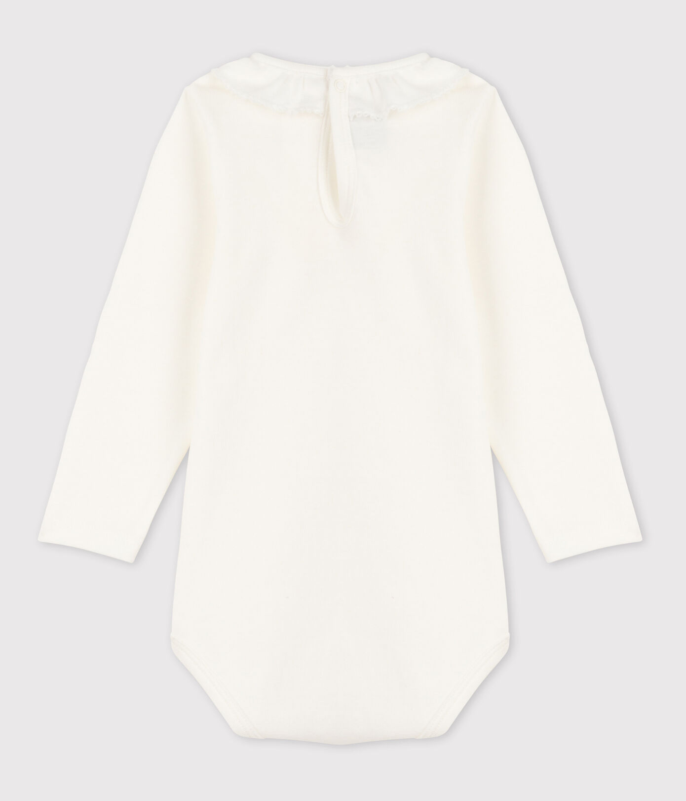 Body manches longues bébé à collerette en coton