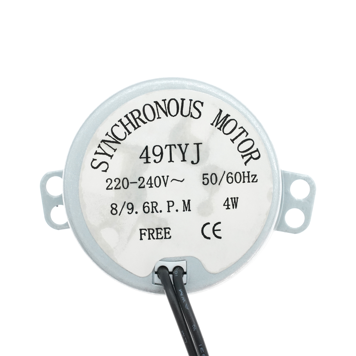 Moteur 9 tr/min 220 V Moteur pour tour à vernis