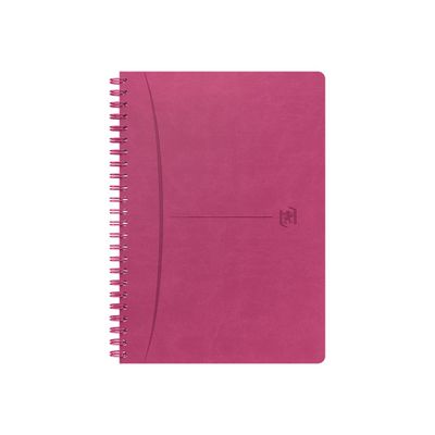 Oxford Office Signature - Carnet de notes à spirale - A5 - ligné - 160 pages - fuchsia
