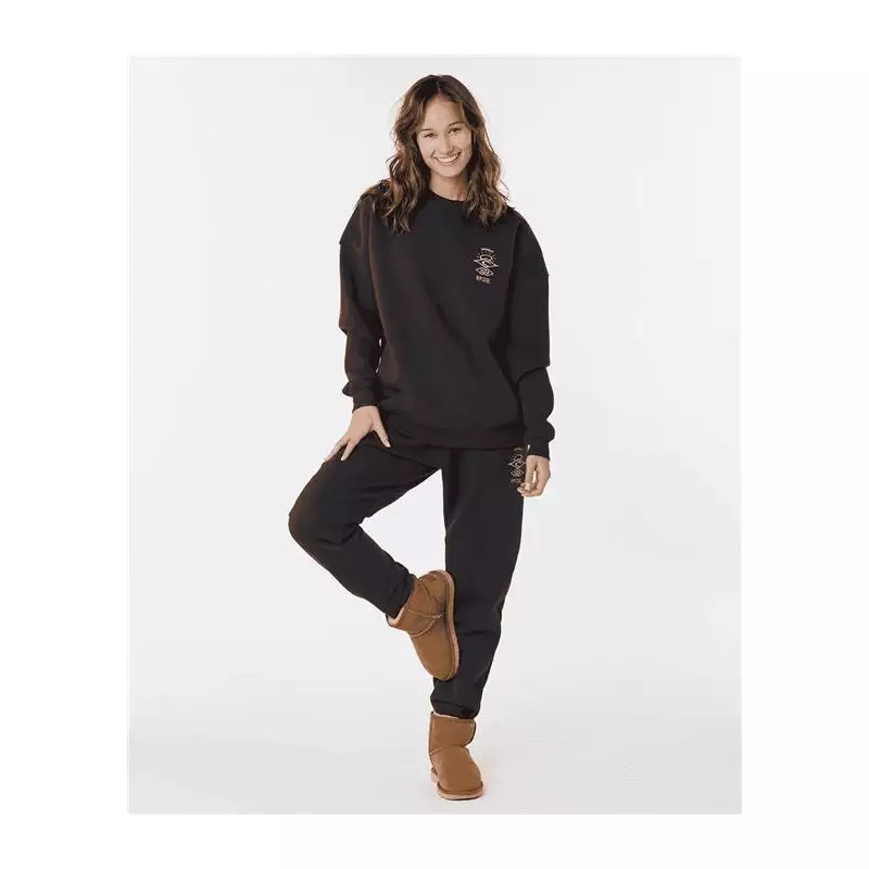 Sweat femme RIPCURL Icons Crew Washed Black