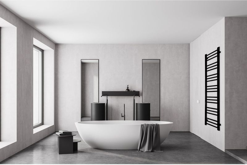 TVS - Kosmo - Designradiator - Zwart - Staal