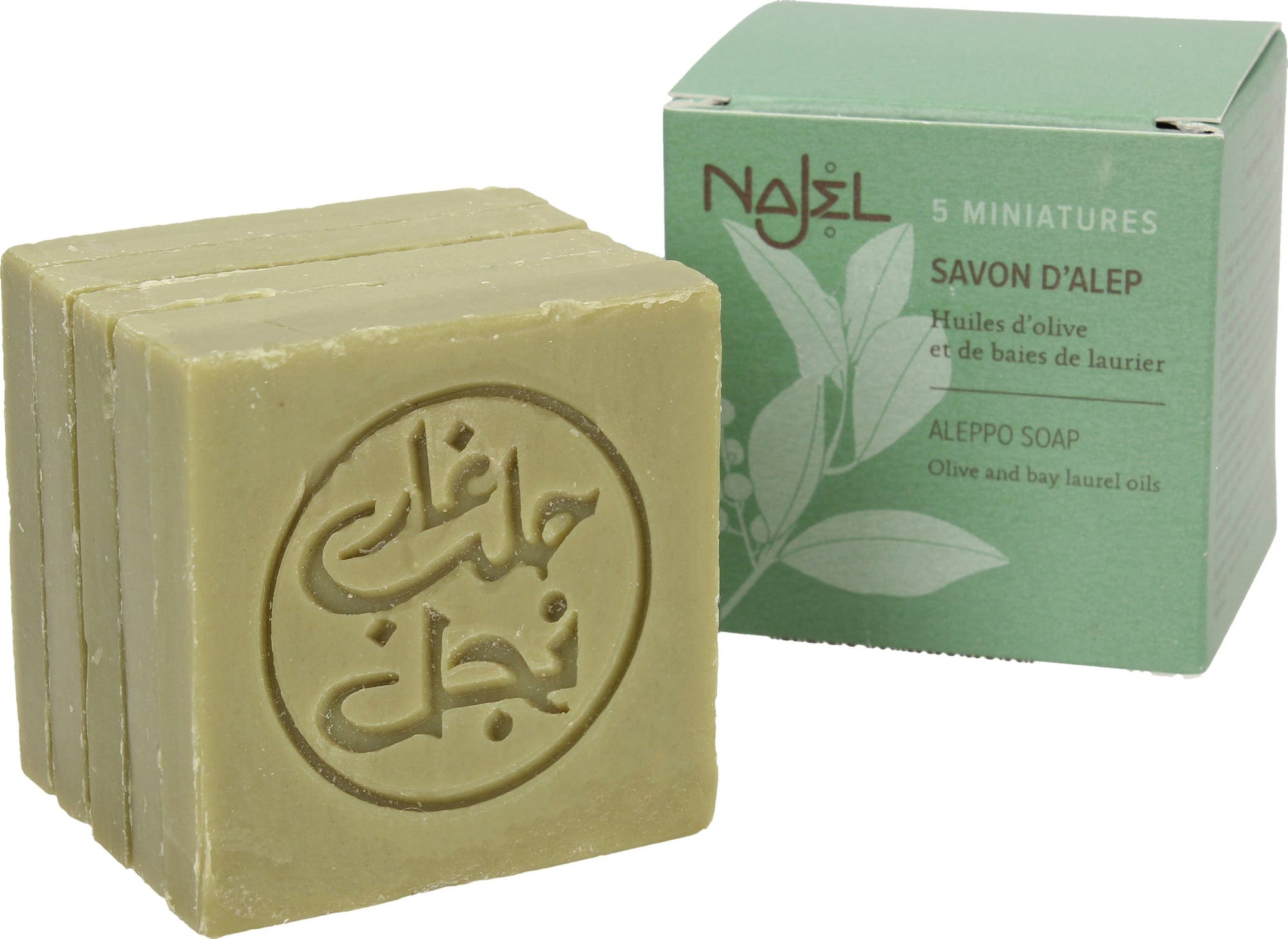Najel  Mini-Alepposeifen im Set, 5 x 20 g (100 g)