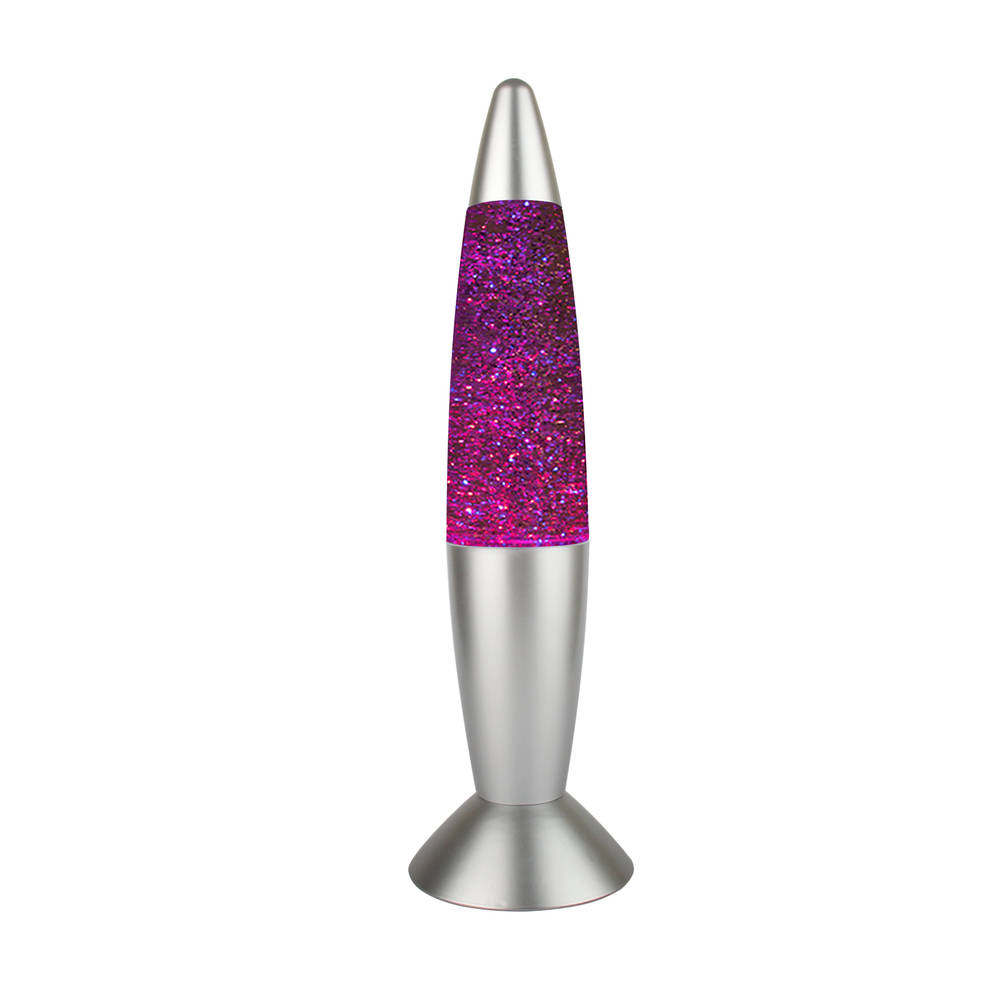 LED glitterlamp - chroom