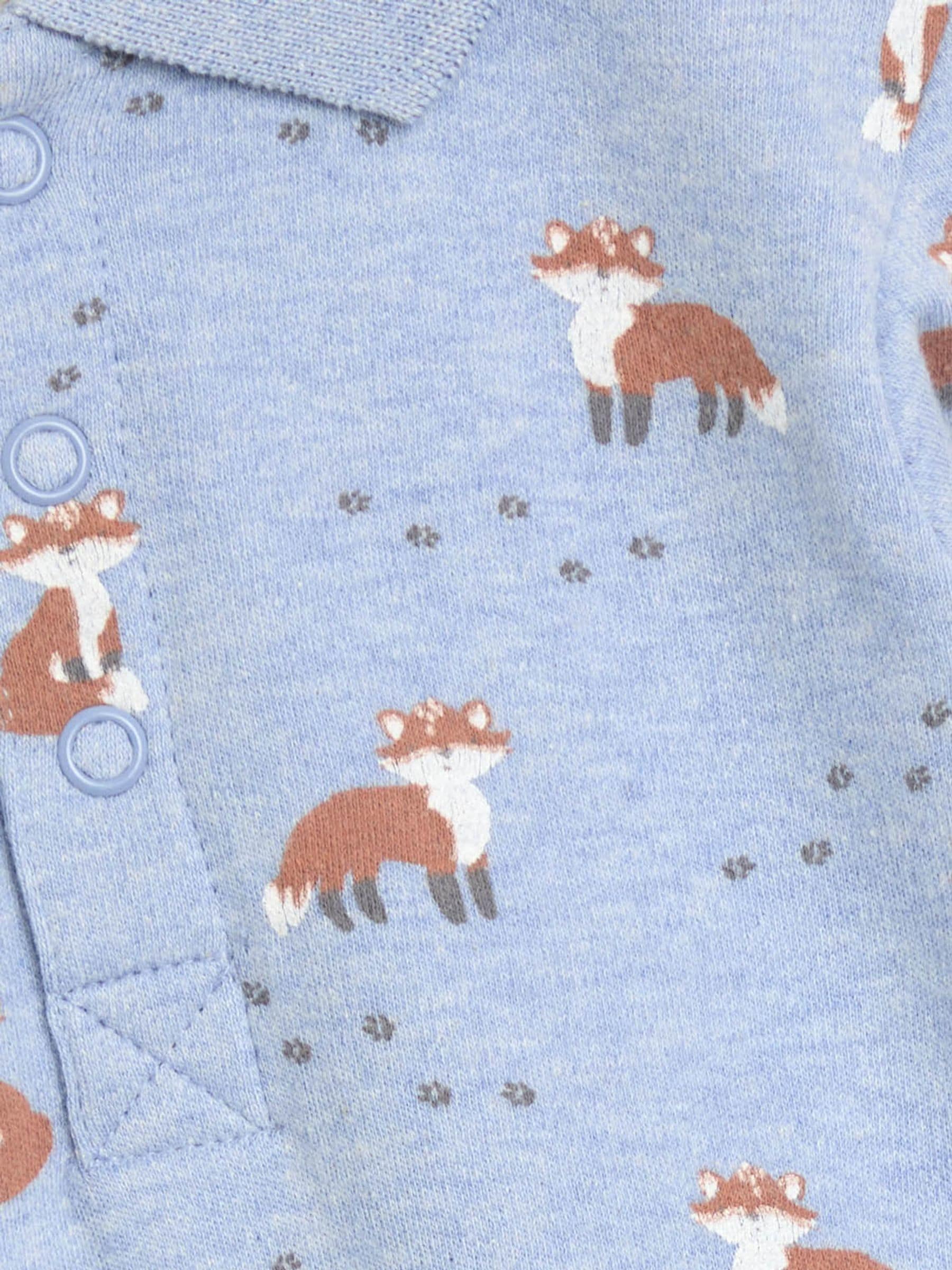 Blauw vos - JoJo Maman Bébé Print Polo Body