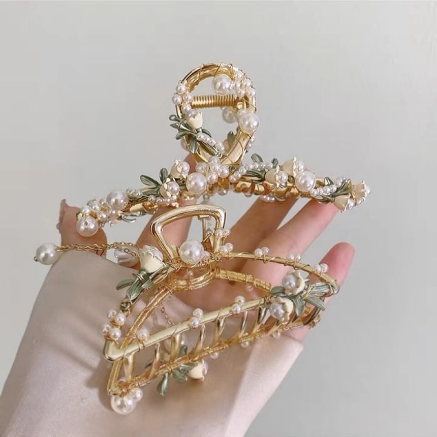 Daeuni - Haarklem / Haarband / Haarclip / Ketting / Armband met neppe bloemen