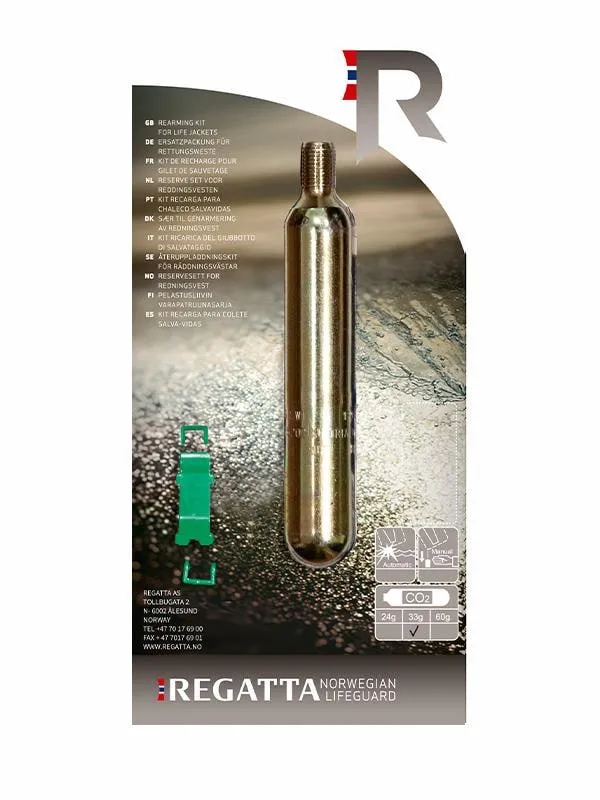 Regatta Co2 cylinder with clip HR/UM MULTI 24GR