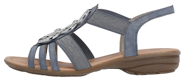 Remonte Riemchensandale  , Keilabsatz, Sommerschuh, Sandalette mit Gummizügen